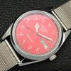 REFURBISHED VINTAGE SEIKO 5 AUTOMATIC 6309A JAPAN MENS RED DIAL WATCH a441179-4