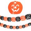 Indoor Party Supplies 5 Pcs 10FT Halloween Banner, Spooky Spider Bat Skull Ghost Seasonal Banner Pumpkin Hanging Bunting Garland for Party,