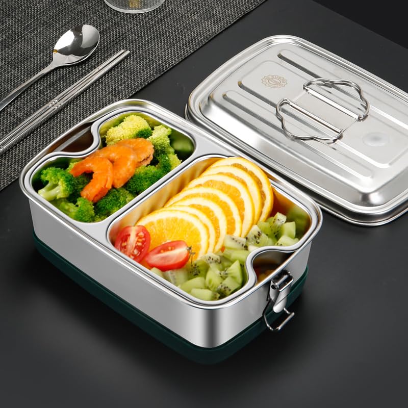 FunFuture Bento 304 Stainless Stylish and Popular for Men and Easy To Large Perfect for Elementary School High School and Middle School and Silver 2