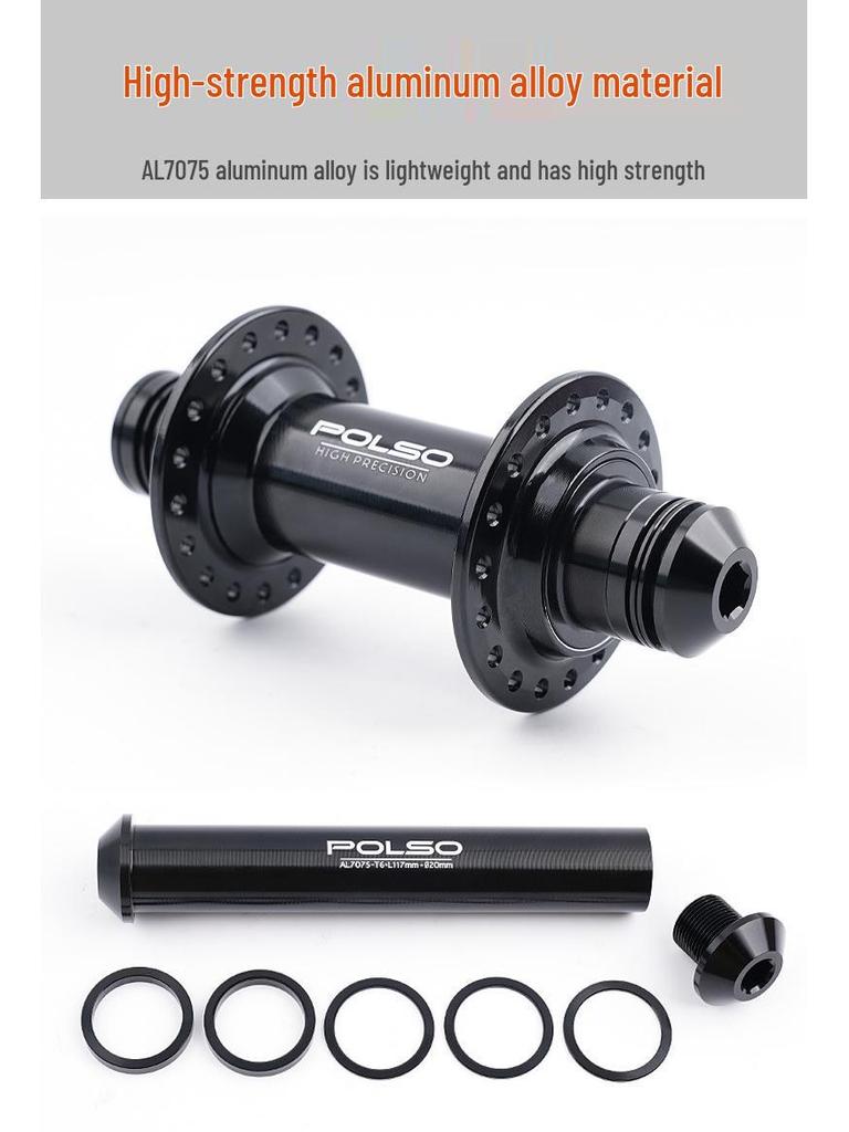 High-Strength BMX Thru-Axle Peg with 100x20 Aluminum Alloy Front Hub