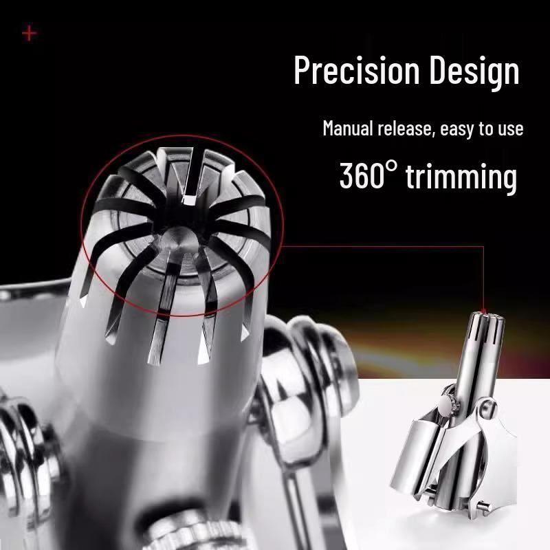 Men's Electric Nose Hair Trimmer and Cleaner