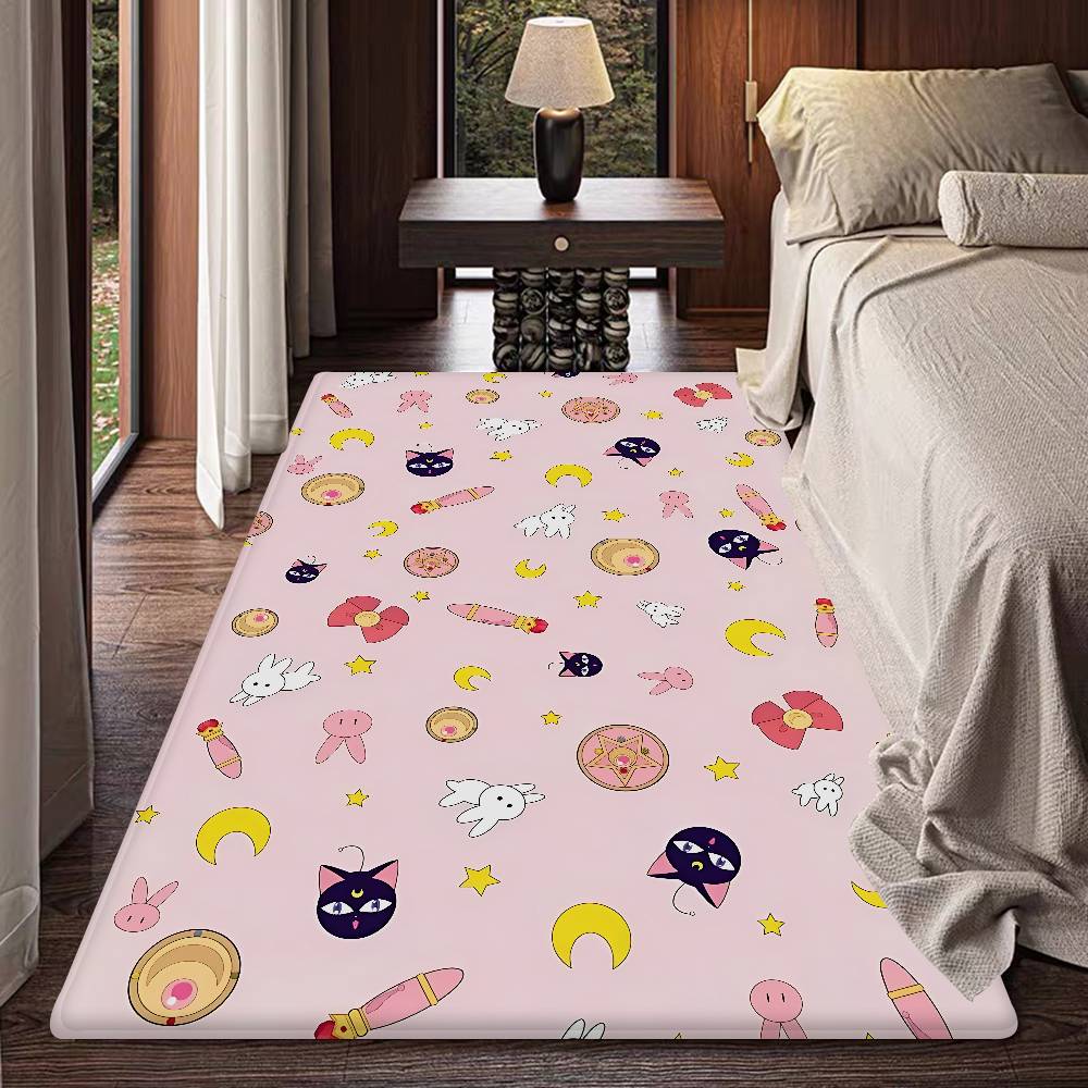 ANIME S-SAILOR-MOON Door Mat Washable Non-Slip Living Room Sofa Chairs Area Mat Kitchen Doormat Area Rug