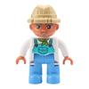 Big Building Blocks Boy Girls Family Policemen Figures Doll Compatible Duplos Children Kids Self Locking Bricks Assemble Toys