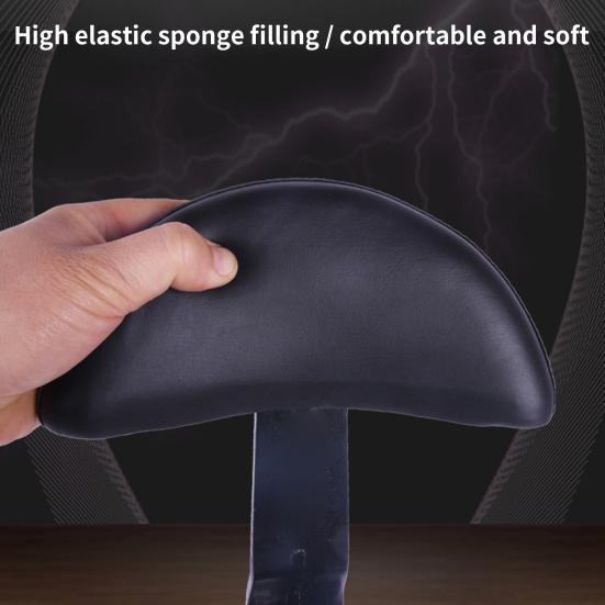 1 Set Faux Leather Bike Backrest Heighten Thicken Sun Resistant Bike Backrest Support