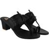 Shoetopia Women'S Flat Sandal/Black /Eu41 / Uk8