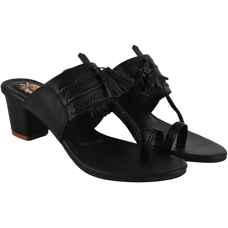 Shoetopia Women'S Suede Sandal/Black /Eu37 / Uk4