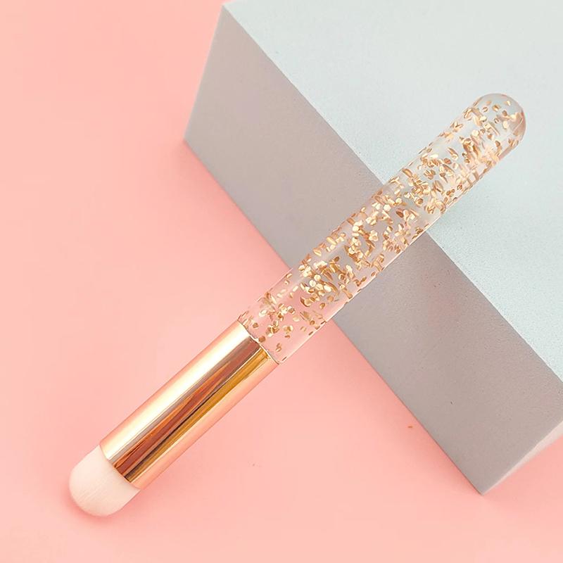 Round Head Lip Brush Makeup Brush Lipstick Smudge Brush Mini Blush Brush