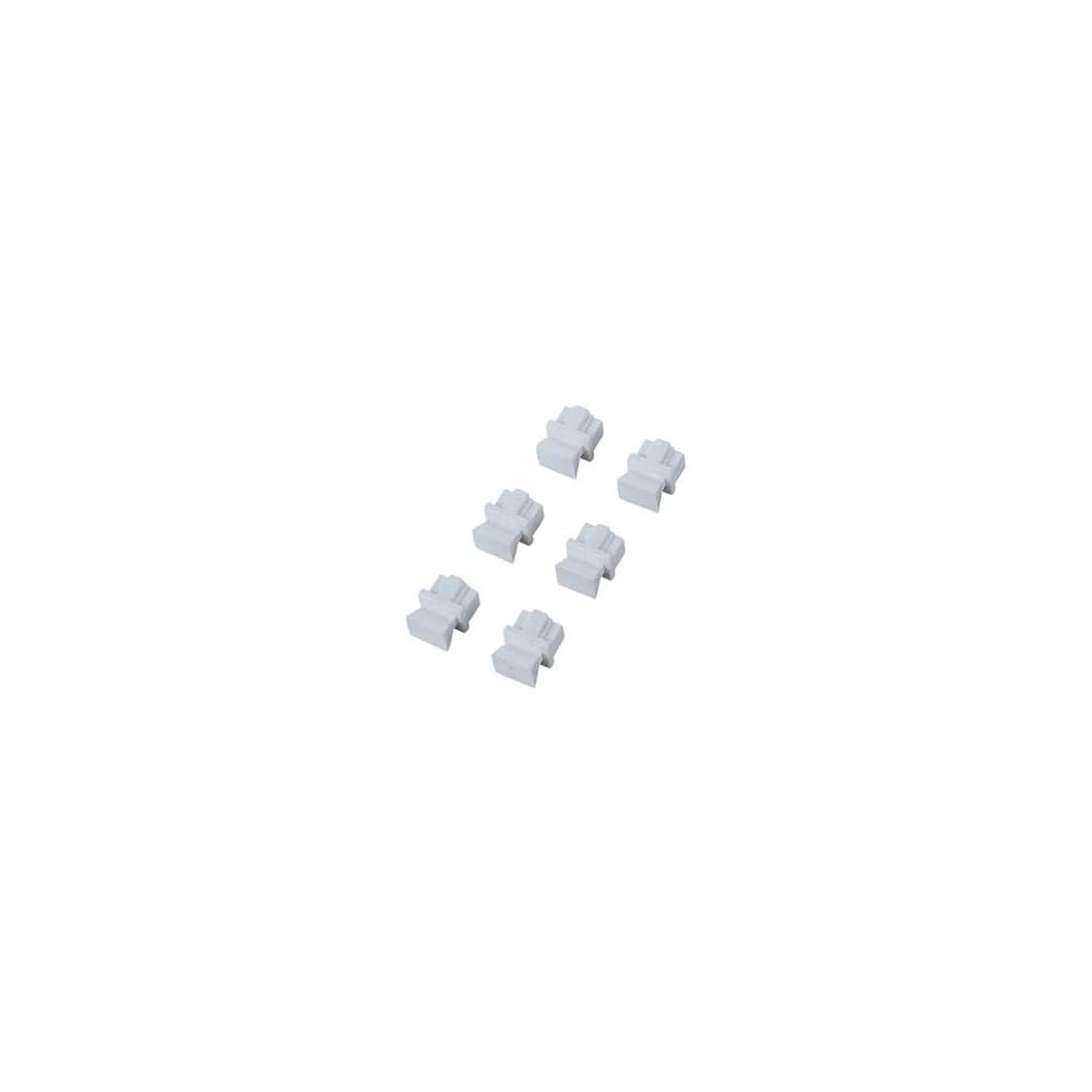 (Резюме) Пылезащитный колпачок ELECOM для RJ45, Белый, LD-DUSTWH6, 1 коробка (6 шт.) [x10 наборов]