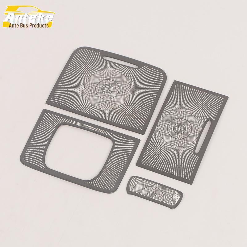Rear Speaker Cover and Anti-Kick Panel Set for Voyah 22 Dreamer - Stainless Steel Accessories.
