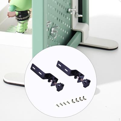 2 Pieces Desk Mount Pegboard Support Clamps for 1-4.5cm Desktop