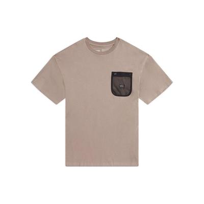 Solid Color Crew Neck Short Sleeve T-Shirt Men Tops Gray-Brown VN0A5HALYEH