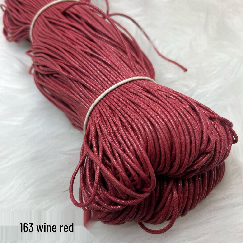 2mm Colored Wax Cord for Beaded Necklace, Handmade DIY Weaving & Tassel Cord, Clothing Accessories.