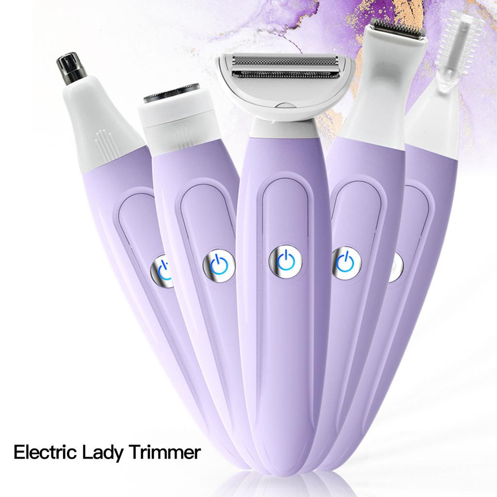 Electric Lady Trimmer Painless Hair Remover Bikini Clipper for Women for Body and Face
