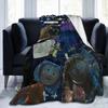 Coraline Halloween Horror Blankets Fleece Print   Multifunction Lightweight Throw Blankets for Bed Bedroom Bedspread