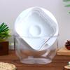 Round Yogurt Filter Container Transparent Storage Jar Airtight Sealed Canister For Yogurt Making Grains Kitchen Food Storage