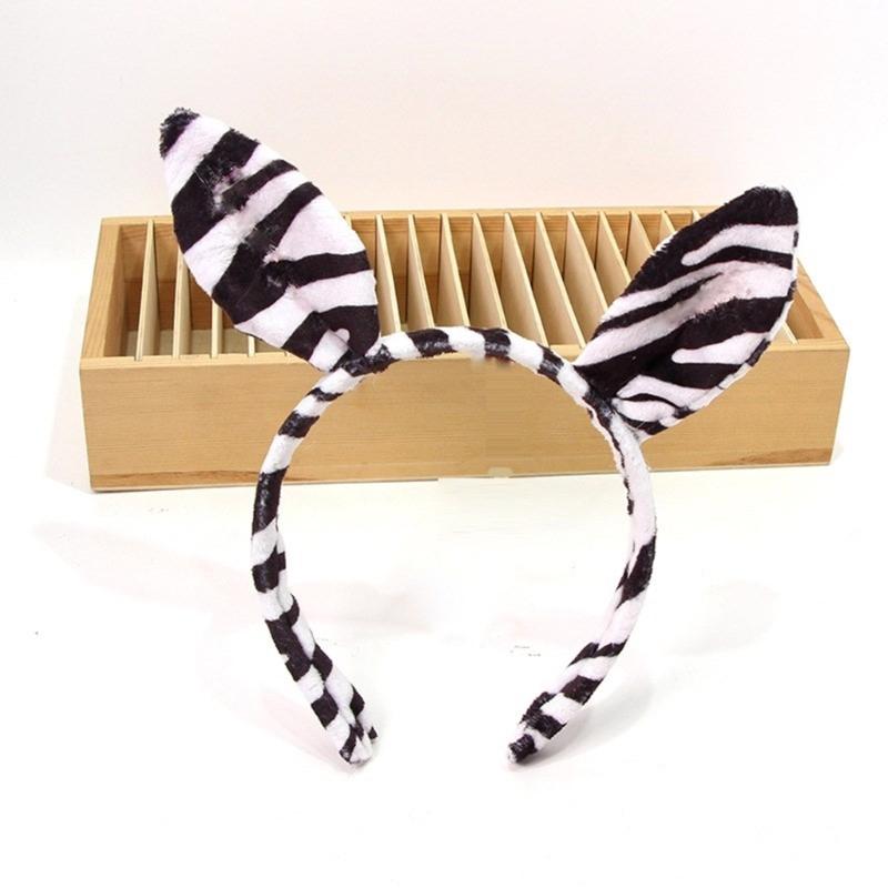 Zebras Hairbands Festive Photo Props Halloween Ear Headbands Party Headpiece Fun Headbands for Music Festivals