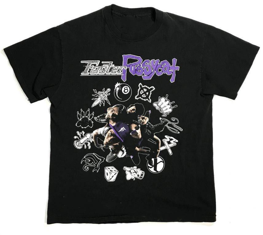 Retro Faster Pussycat - Pussywhipped Cotton Black All Size T Shirt For Men UR918 S