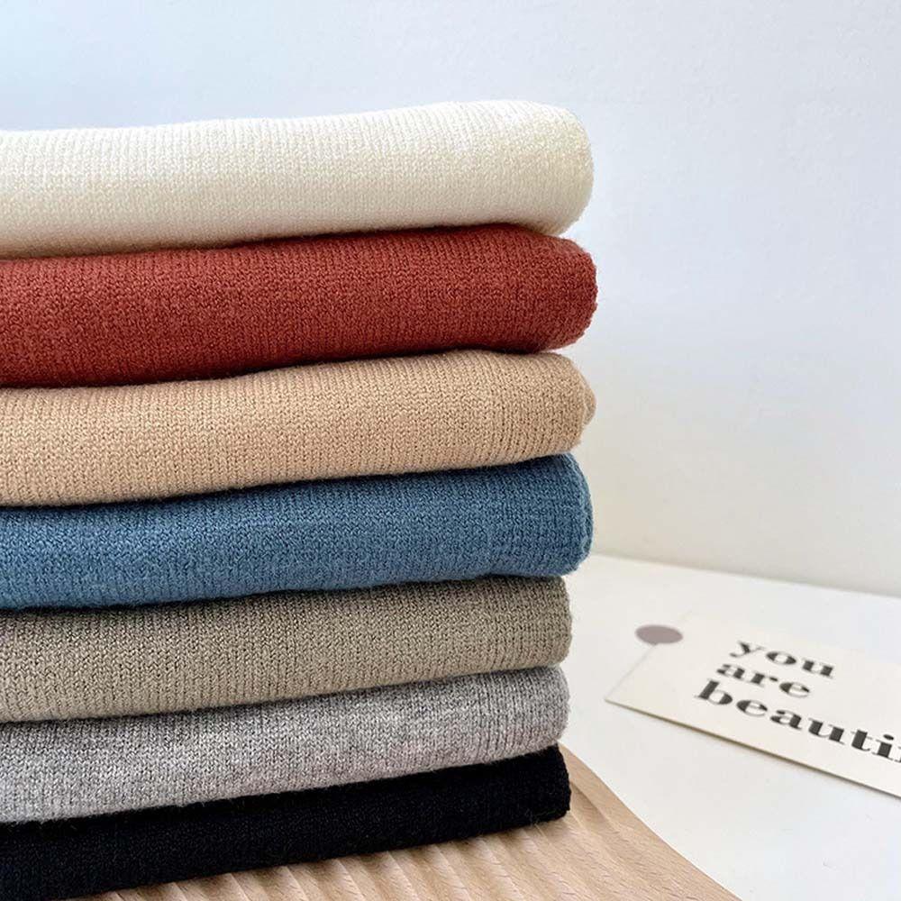 Cape Solid Color Scarf Sunscreen Wool Scarves Elegant Knitted Shawl  Outdoor
