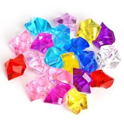 20/50pcs Acrylic Crystal Gem 18x25mm Stone Crushed Ice Rocks Aquarium Colorful Stone Fish Tank Vase Landscaping Decoration