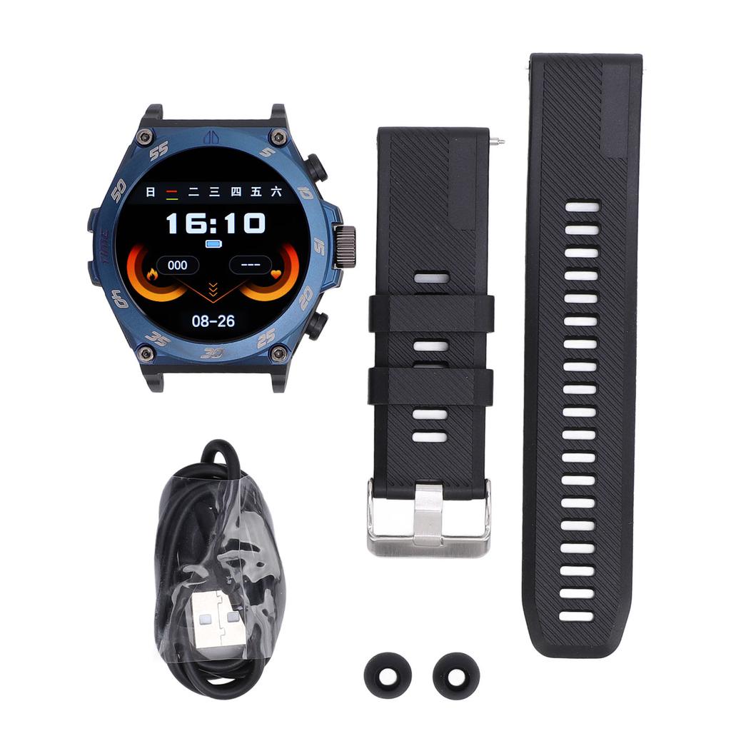 1.53in Smart Watch with Earbuds 2 In 1 Round BT Call Smartwatch with Offline Payment Long Time