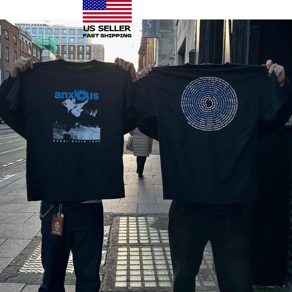 New Apparel Anxious UK Euroupe 2025 Tour Merch Shirt, Fastship Unisex T-Shirt XXXXL