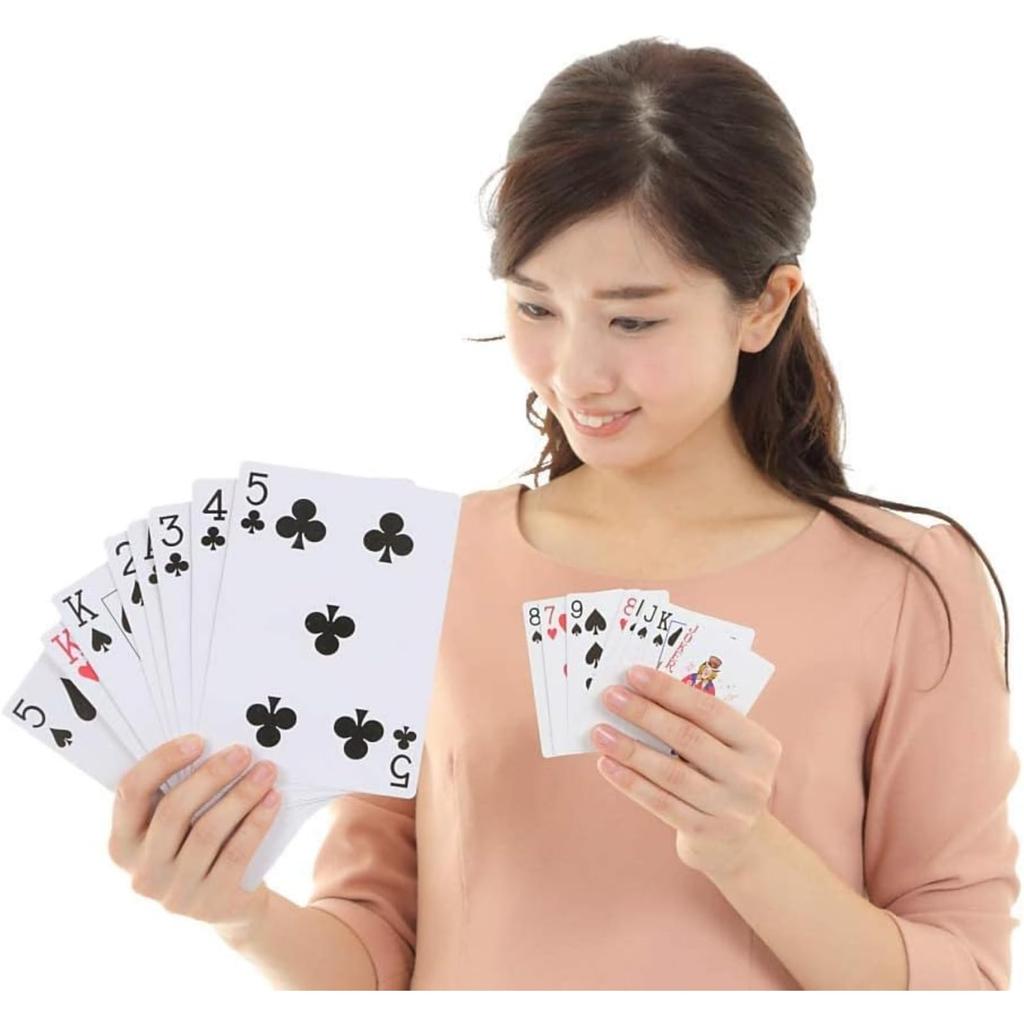 TASMAS King Size Large Playing Cards Extra Large Card Game for Family and Kids 2.5x