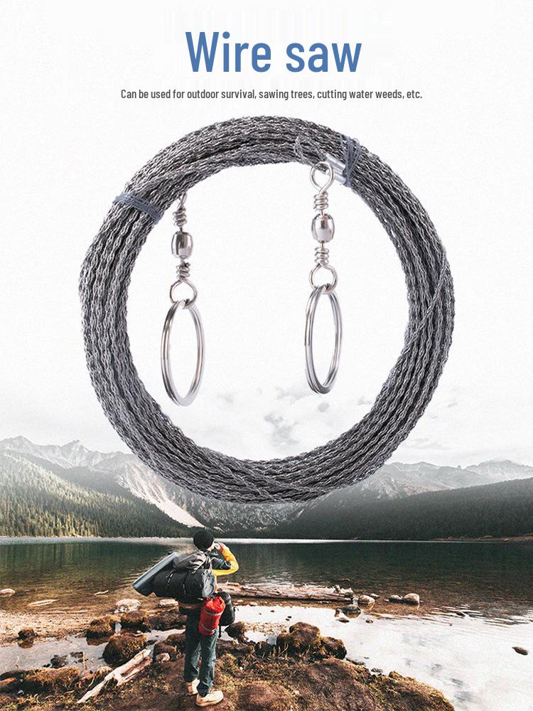 Stainless Steel Wire Hand Saw - Portable Outdoor Survival Tool