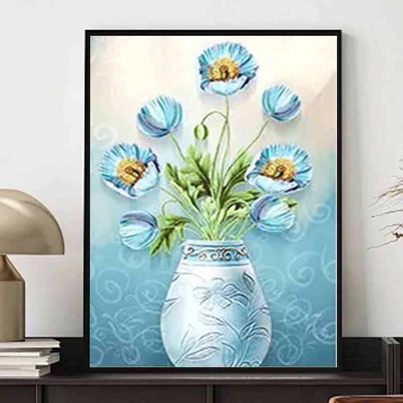 New Arrival 5D DIY Full Circle Diamond Painting "Flower Arrangement" Embroidery Cross Stitch Home Decor Gift