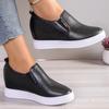 New White Hidden Wedge Heels Sneakers Casual Shoes Woman High Platform Shoes Women's High Heels Wedges Shoes for Women