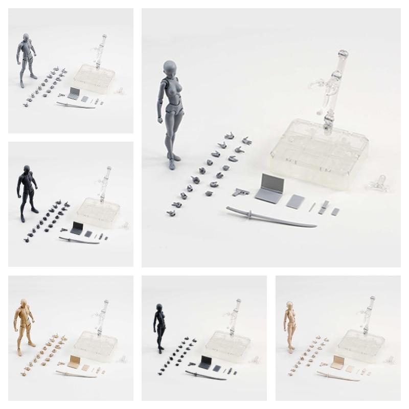 15cm Höhe Kunststoff/plastisch DIY Kombinationsfigurenmodell-Set für Heimdekoration