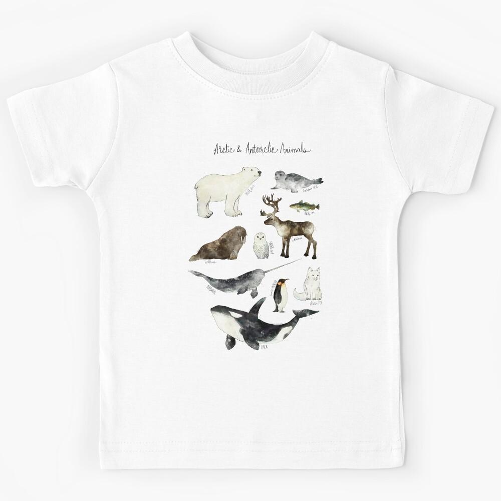Arctic & Antarctic Animals Kids T-Shirt 150