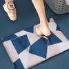 (Homlly Soft Diatomite Floor Bath Mat with Washable Cover (Design) (X2PCS)