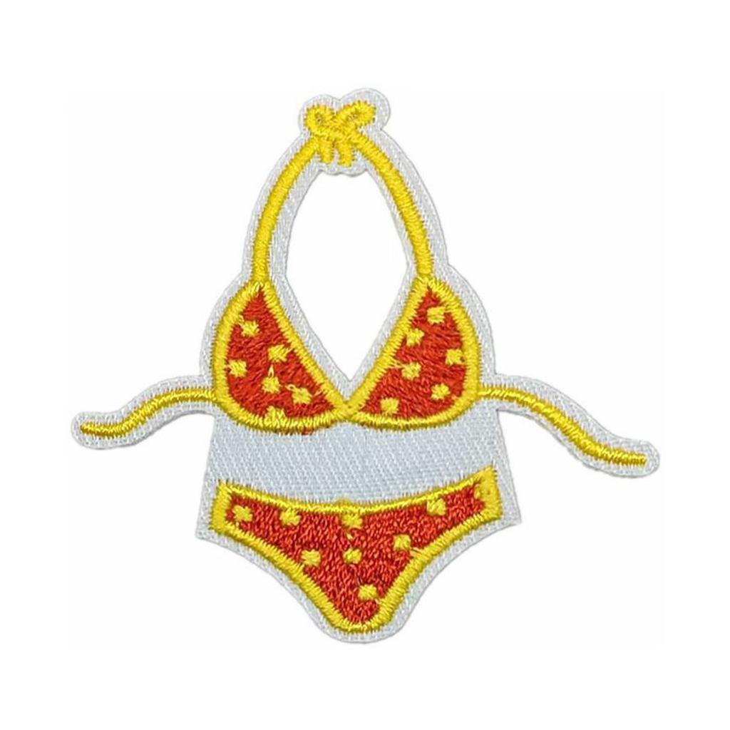 Beach Theme Embroidered Iron On Patches Embroidery Applique Patches Iron On Clothing Repair Patches for Clothes Jackets