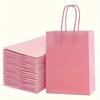 20pcs Paper Gift Bags Versatile Shopping Bags Reusable Colored Kraft Bags Gifts Storage Craft Projects Decorative Paper Bags