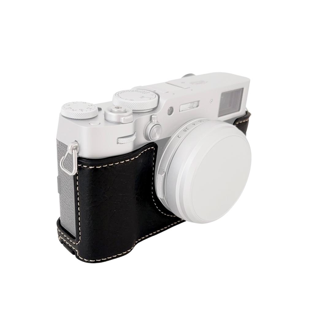 Portable Camera Protective Case Retro Style Camera Case Carry Bag Opening Bottom Design with Shoulder Strap Replacement