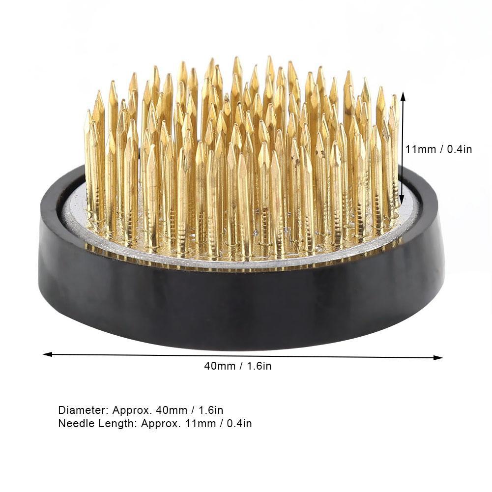 Round Flower Arrangement Pin Ikebana Kenzan Flower Decoration Fixed Arranging Tool (Dia. 40mm)