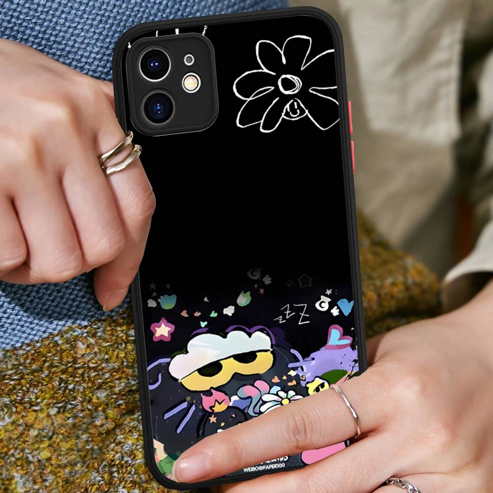 

Cute Z-ZO Friends Matte Translucent Phone Case For Iphone 16 ProMax 15 14 13 12 11 X XS PRO Plus iphone 16 pro