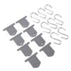 RV Awning Light Clips 8 Hangers 8 S Shaped Hooks 304 Stainless Steel Camping Awning Hooks for Outdoor Tent Home Party