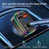 Wireless Car MP3 Player FM Transmitter with Hands Calling and USB C Fast Charging Dual USB Car Charger for 12 Volt Cars