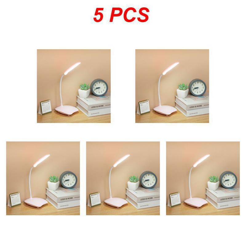 Led Bedroom Bedside Lamp 3 Color Desk Lamps Eye Protection Table Night Light Portable Stepless Dimmable Touch Usb Dimming Lights