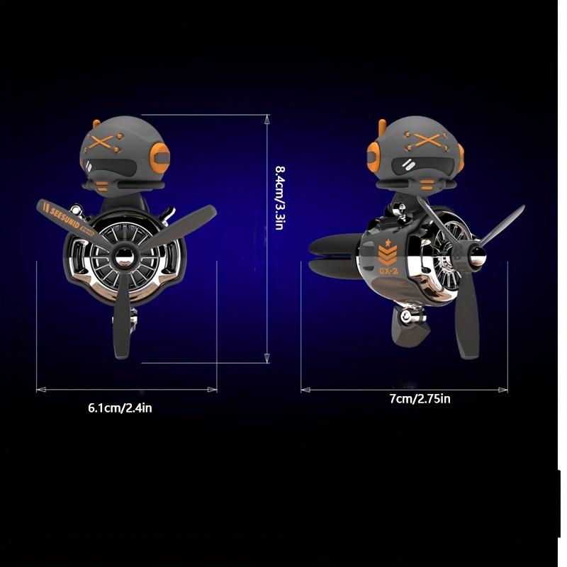 

Car Airplane Figurine with Two Solid Fragrance Durable Airplane Statue Decoration, Suitable for Car Interior, Perfect Thoughtful Gift for Family чорний