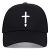 Uomo Donna Moda Ricamo Croce Cappellino da Baseball Cotone Snapback Cappellino da Papà Osso Casquette Estivo Coppia Hip Hop Cappellini