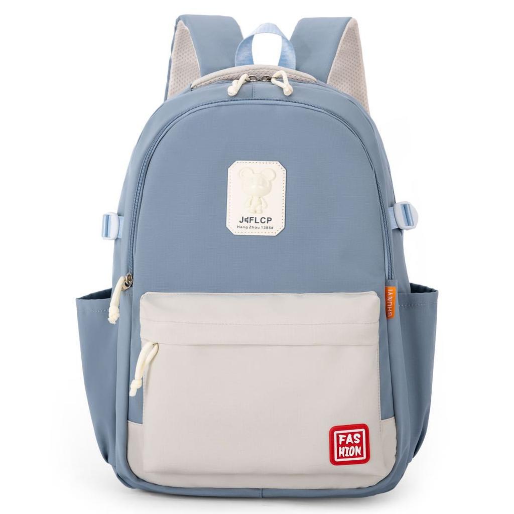 Schoolbag schoolbag girls junior high school high school students large capacity 1011 new backpack Japanese solid color soft girl backpack