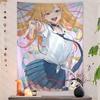 Anime My DressUp Darling Tapestry Hippie Flower Wall Carpets Hippie Wall Hanging for Dorm Living Room Rental House Decor