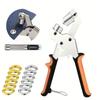 Effortless Eyelet Pliers with Grommets Handheld Hole Punch Pliers Comfortable Handle DIY Eyelet Setter for Tarpaulins Fabrics