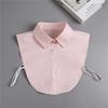 Cotton Fake Collar Solid Shirt Lapel Blouse Top Exquisite Neckline Decorative  for Men Women