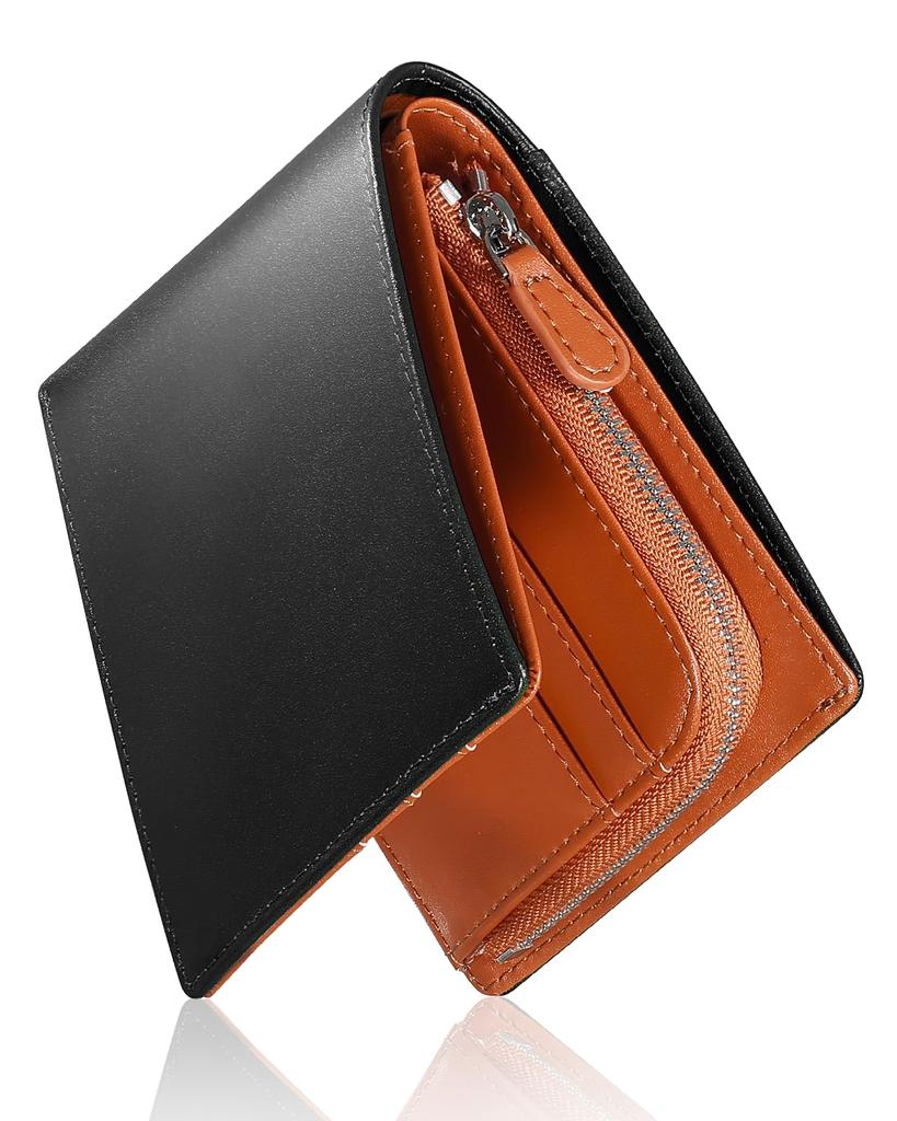 Popular Genuine Large YKK Coin Made by Top Leather For Good Day Gift [Tochigi Leather] Men's Wallet, Bi-fold, Brand, Leather, Capacity, Zipper,