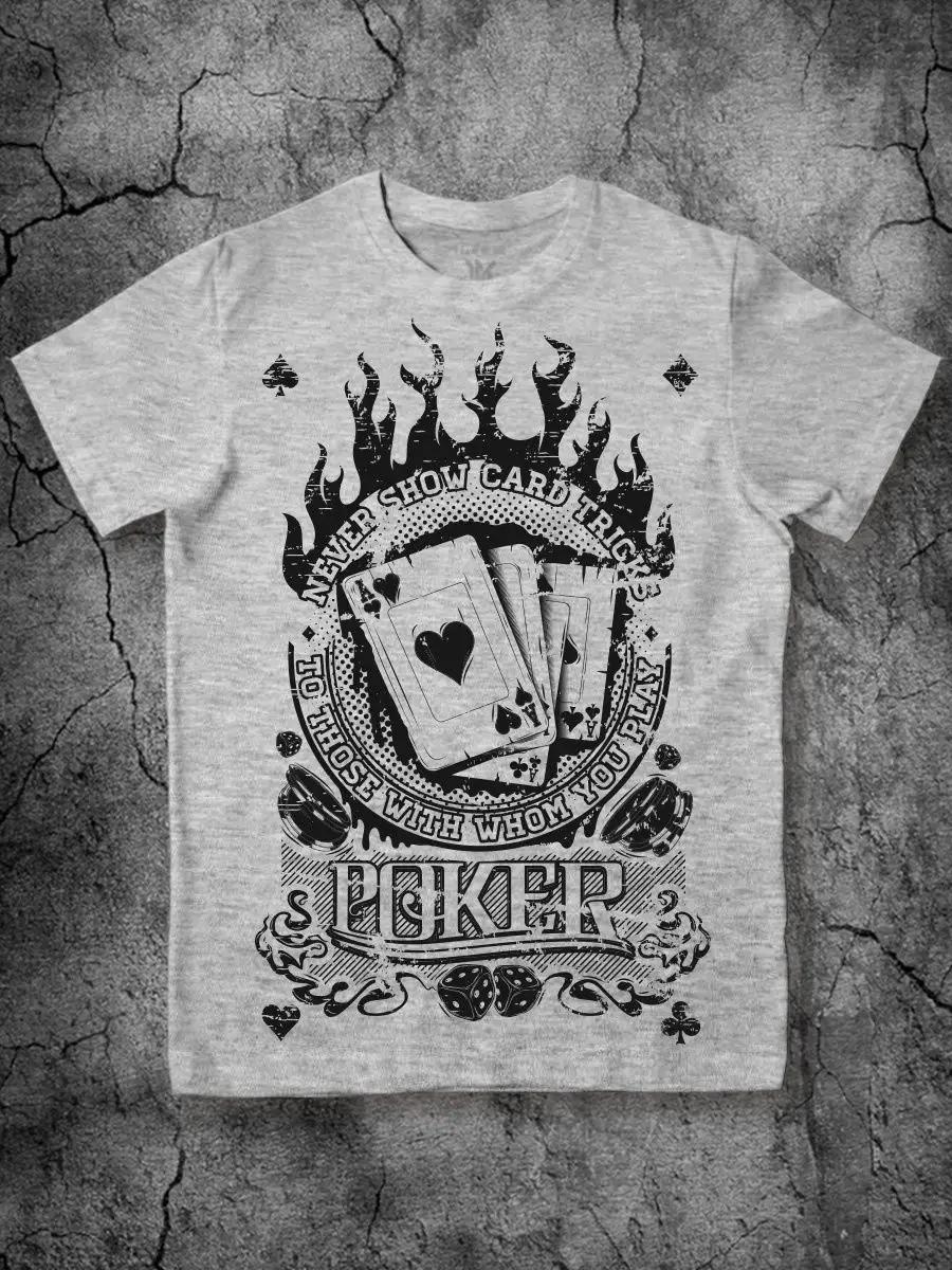 Poker Printed T-shirt for Poker Player 3XL