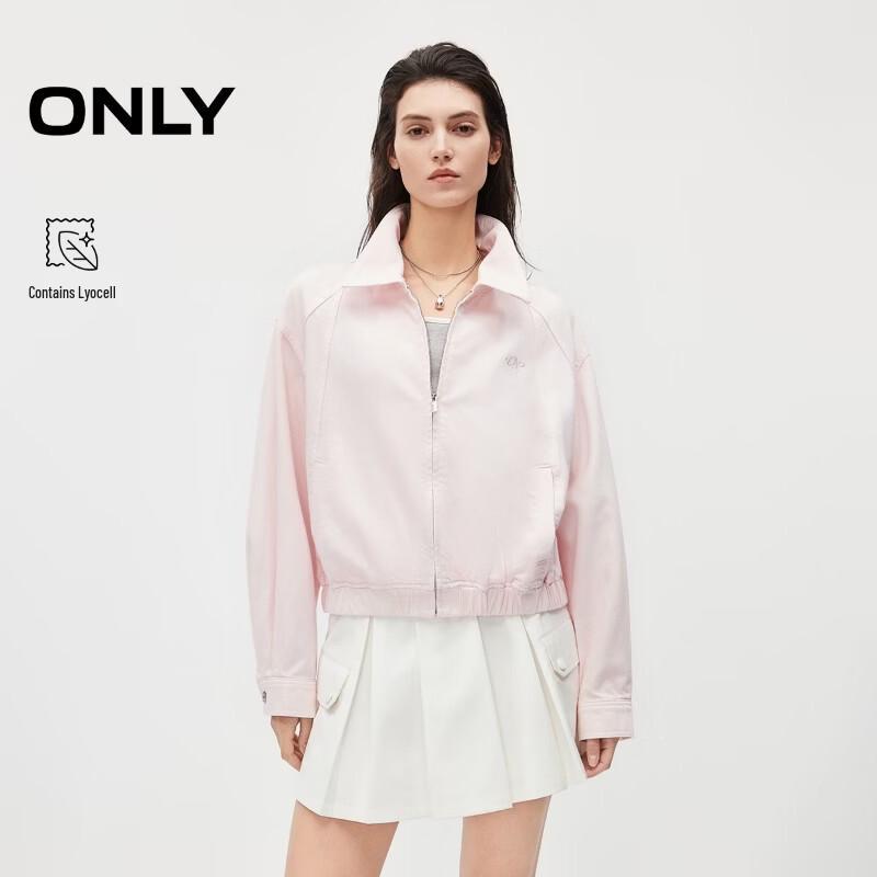 

ONLY Women s Embroidered Raglan Denim Jacket L