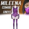 Mortal Kombat Mileena Cosplay Costume With Short Skirt For Halloween Role Play